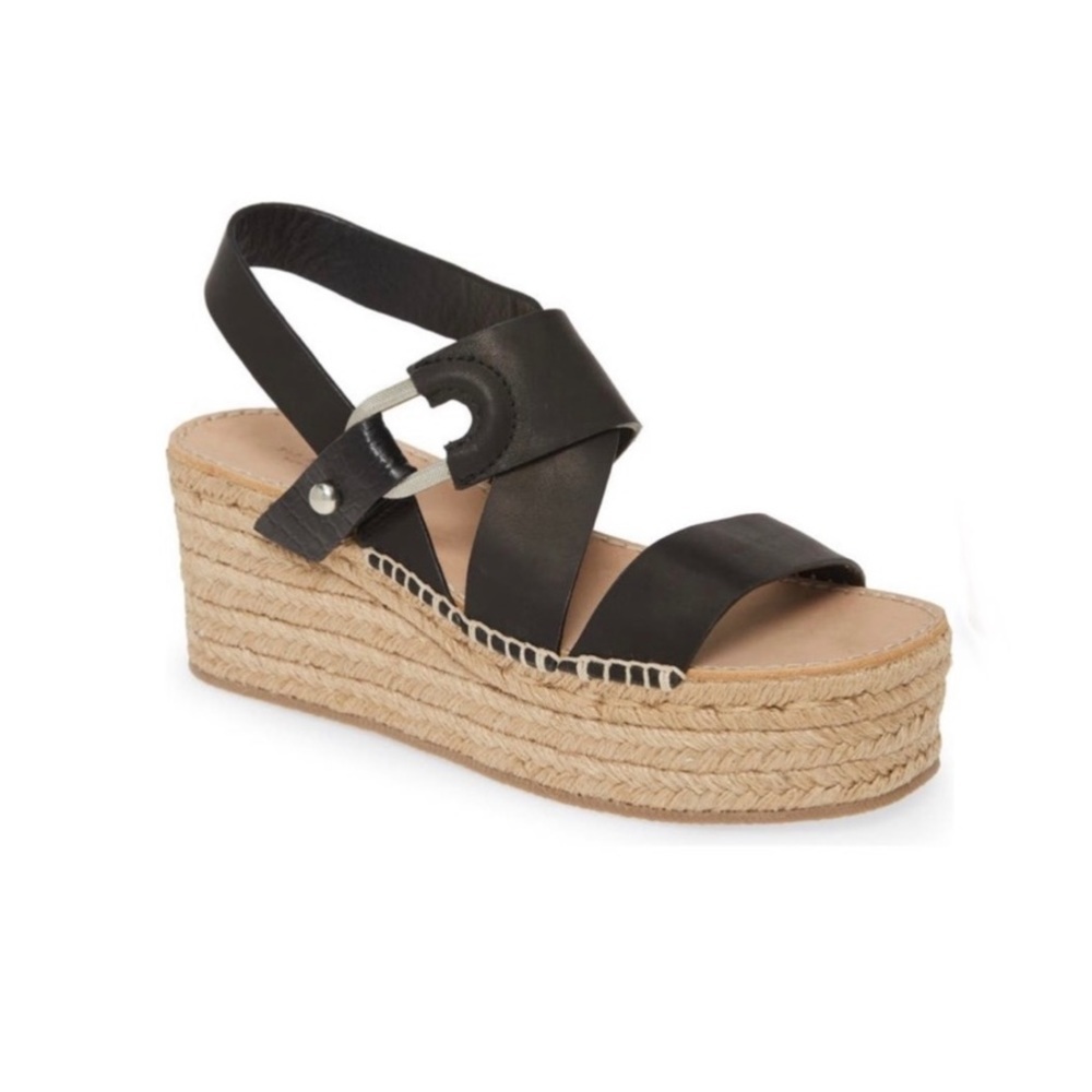 Rag & Bone | August Espadrille Leather Platform Sandal